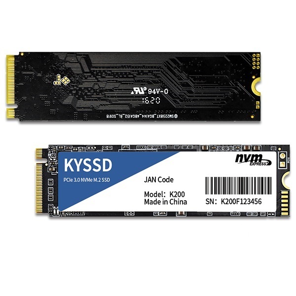 送料無料新品 KYSSD K200シリーズ 内蔵SSD 256GB PCIe3.0 NVMe M.2 2280 5年保証の画像1