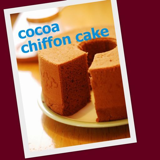 какао chiffon cake 18 см 