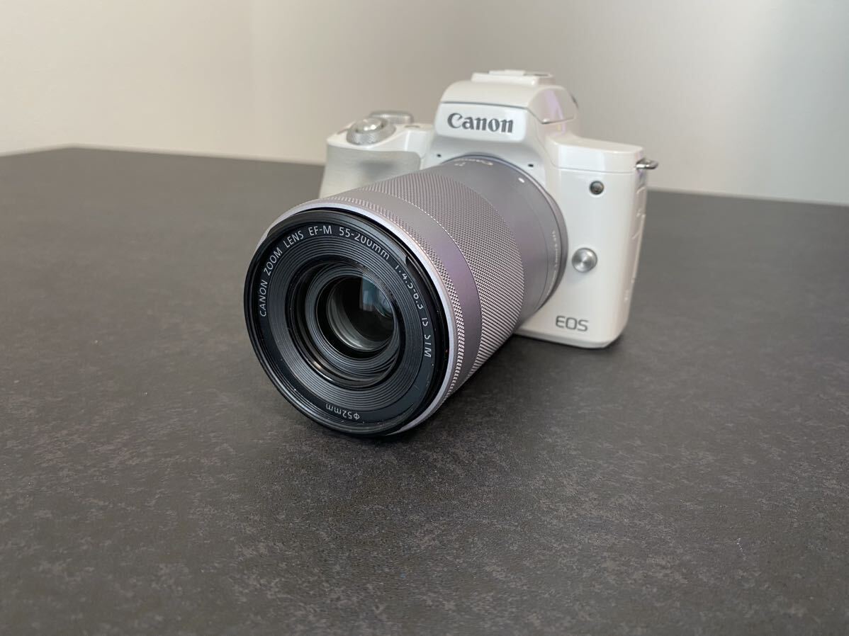 Canon EOS Kiss ホワイト ミラーレスカメラ _画像3