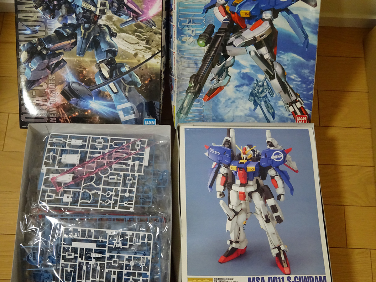 MG版Sガンダム＋ガンダムMk-V　未組立品_画像2