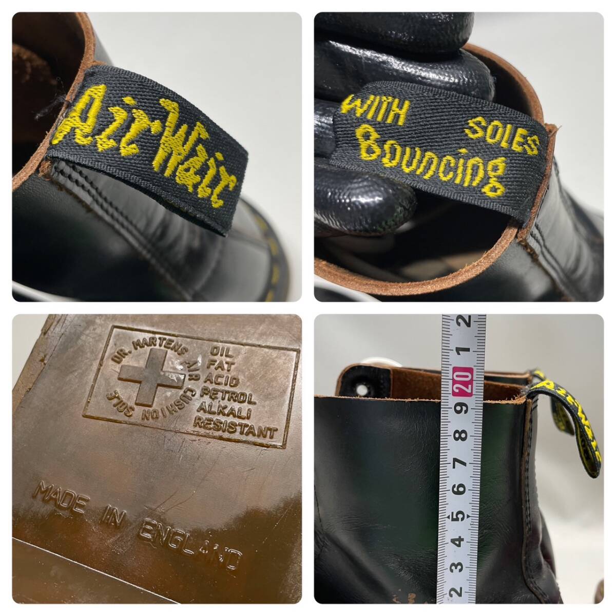 ■Dr Martens ドクターマーチン■　8ホール　編み上げブーツ　黒　ブラック ブーツ　レザー　メンズ_画像9