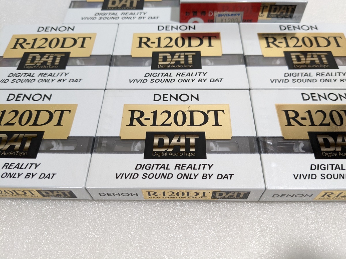 ■9本】DENON DAT テープ 120分 R-120DT Digital Audio Tape 未開封 日本コロムビア_画像2