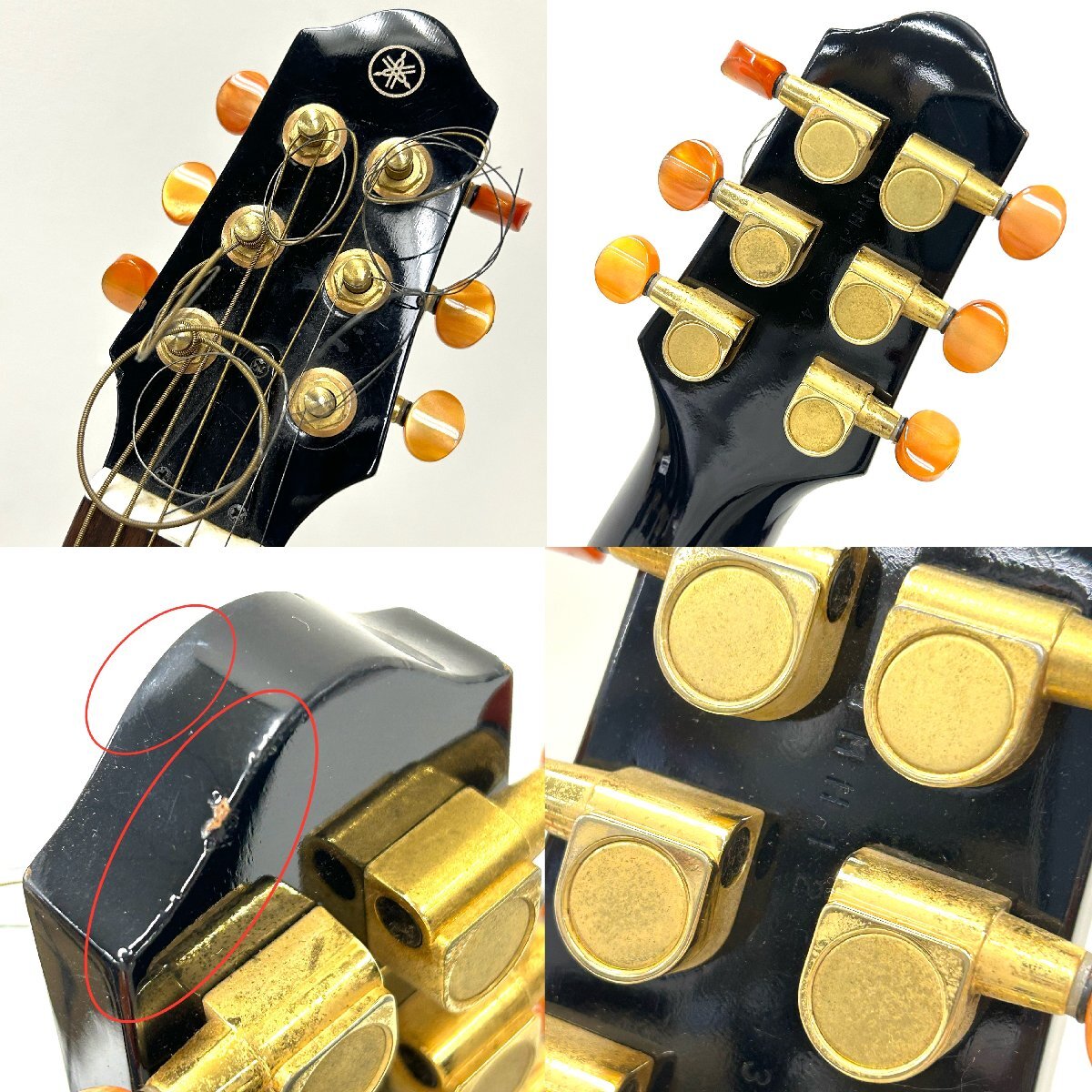 通電OK◆ヤマハ YAMAHA◆サイレントギター SLG-100S ギター 楽器 本体 ブラック 黒 ソフトケース/ストラップ付 音出し動作未確認の画像3