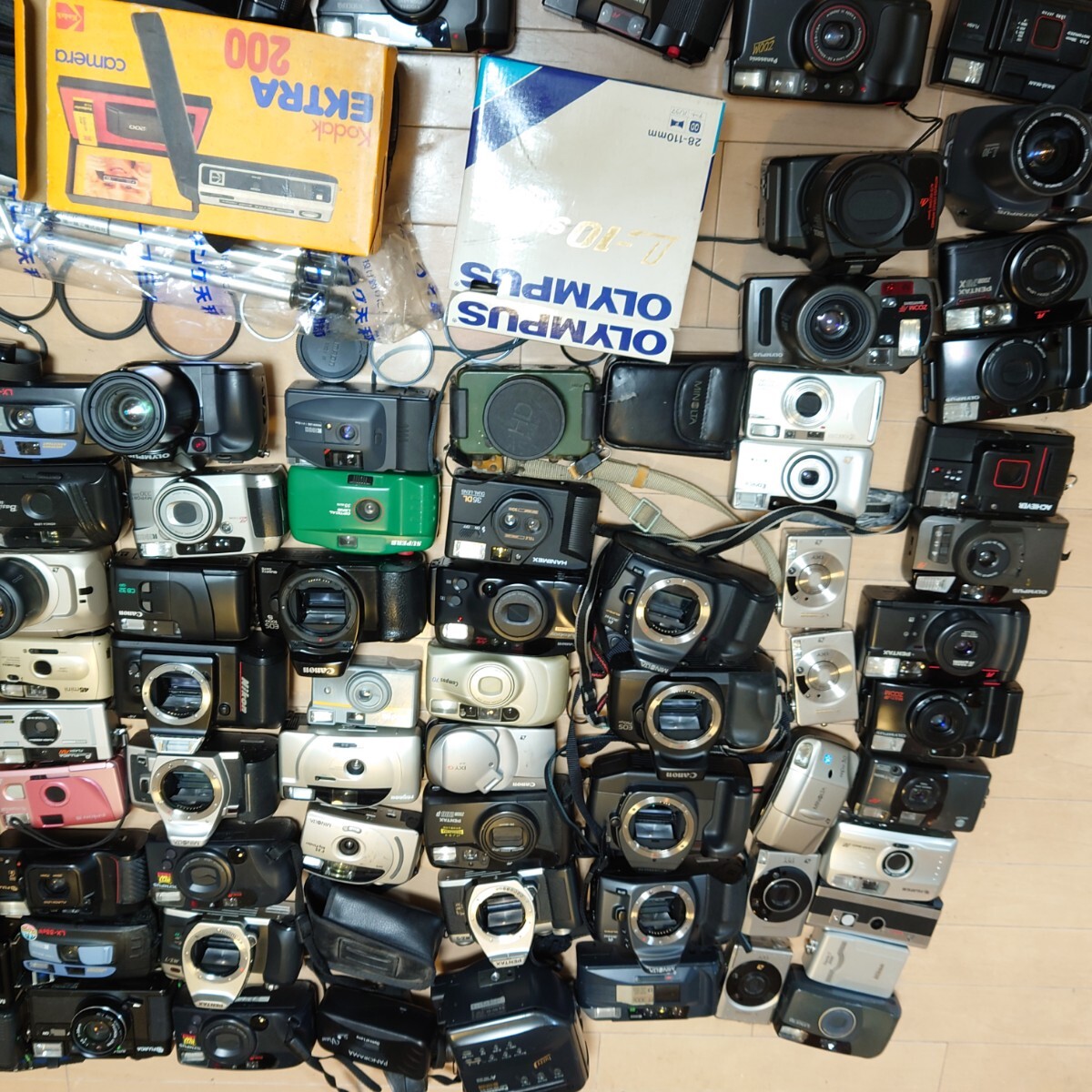 Ｊ1）１円スタート　ジャンクカメラ大量まとめ売り　セット　光学 フィルムカメラ　コンパクト　一眼レフ Nikon Canon OLYMPUS PENTAX_画像8