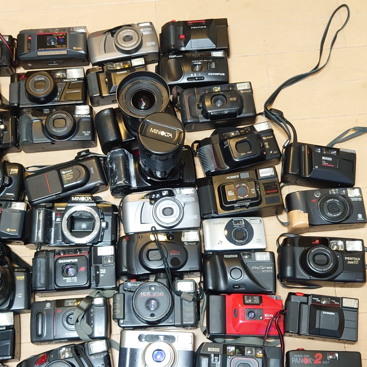 ゆ55）１円〜 ジャンクカメラまとめ売り 大量セット 光学 Canon MINOLTA コンパクト フィルム PENTAX OLYMPUS 一眼レフ カメラの画像3