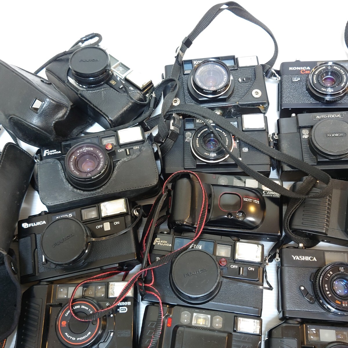 ゆ88）１円〜 ジャンクカメラまとめ売り 光学 大量セット Canon MINOLTA OLYMPUS YASHICAKodak フィルムカメラ コンパクトの画像4