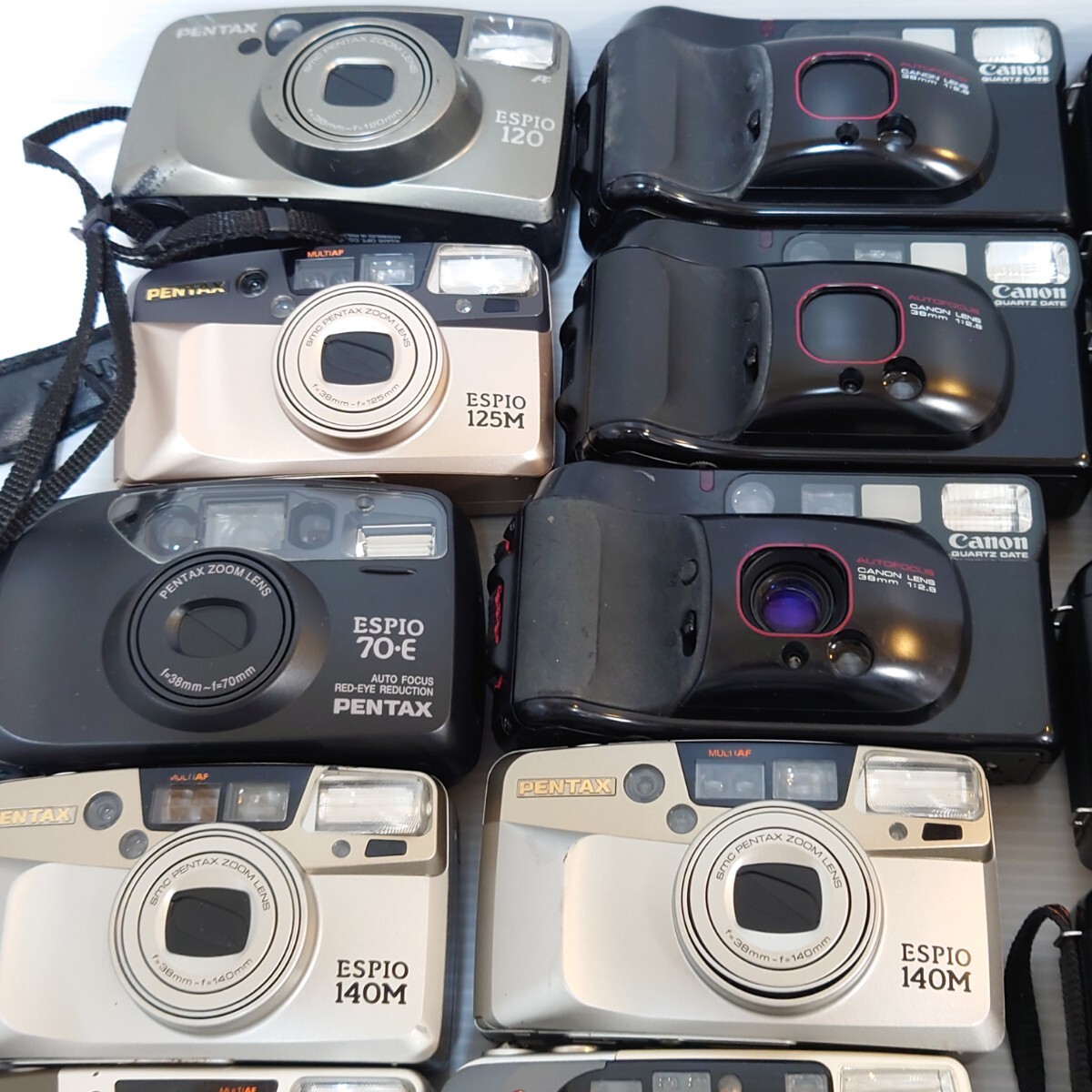 mi1)1 jpy ~ Junk camera set sale large amount set Canon OLYMPUS Pentax Konica compact film optics camera retro 