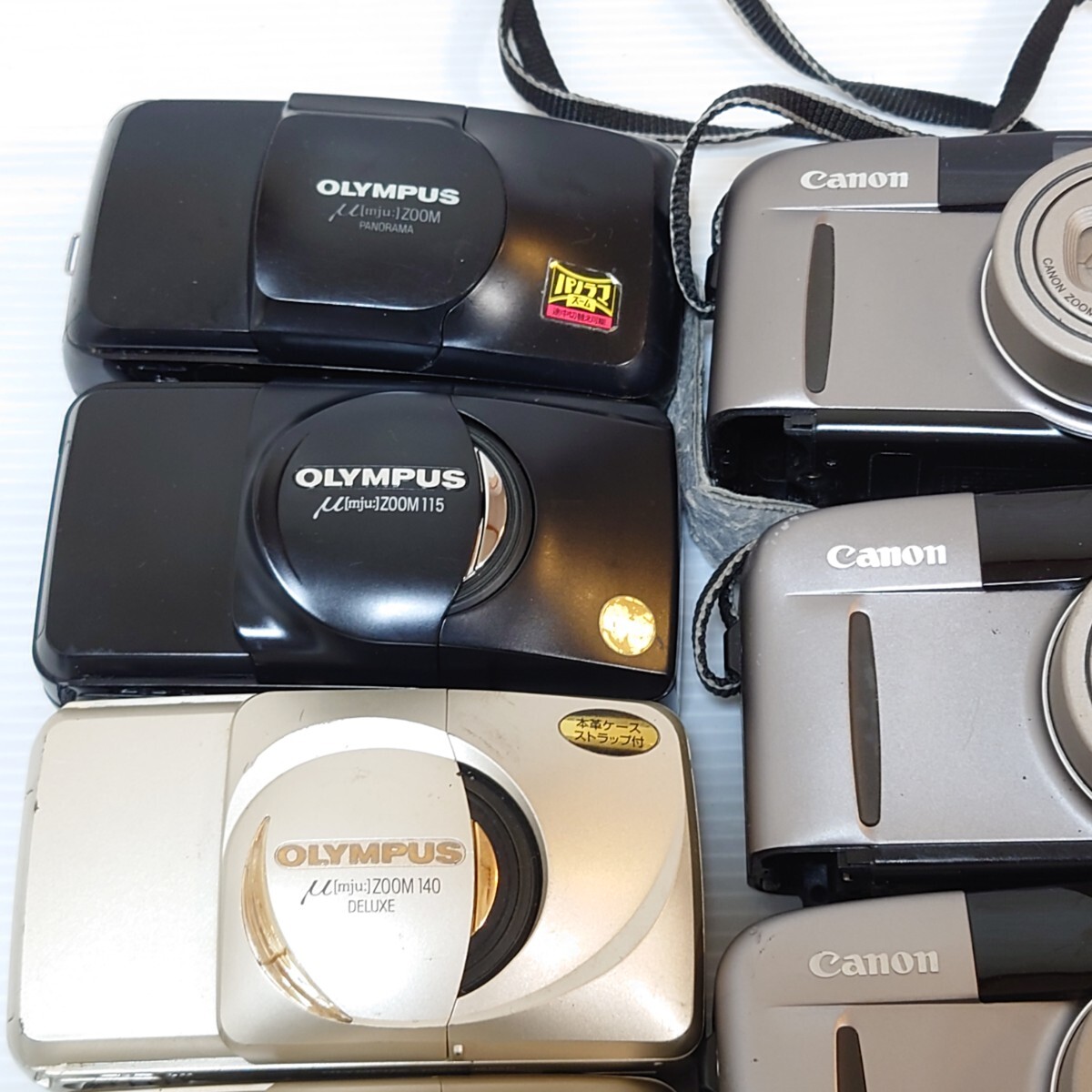 み2）１円〜　ジャンクカメラまとめ売り 光学　大量セット OLYMPUS Canon コンパクトデジタルカメラ フィルムカメラ　ミュー　オートボーイ_画像4