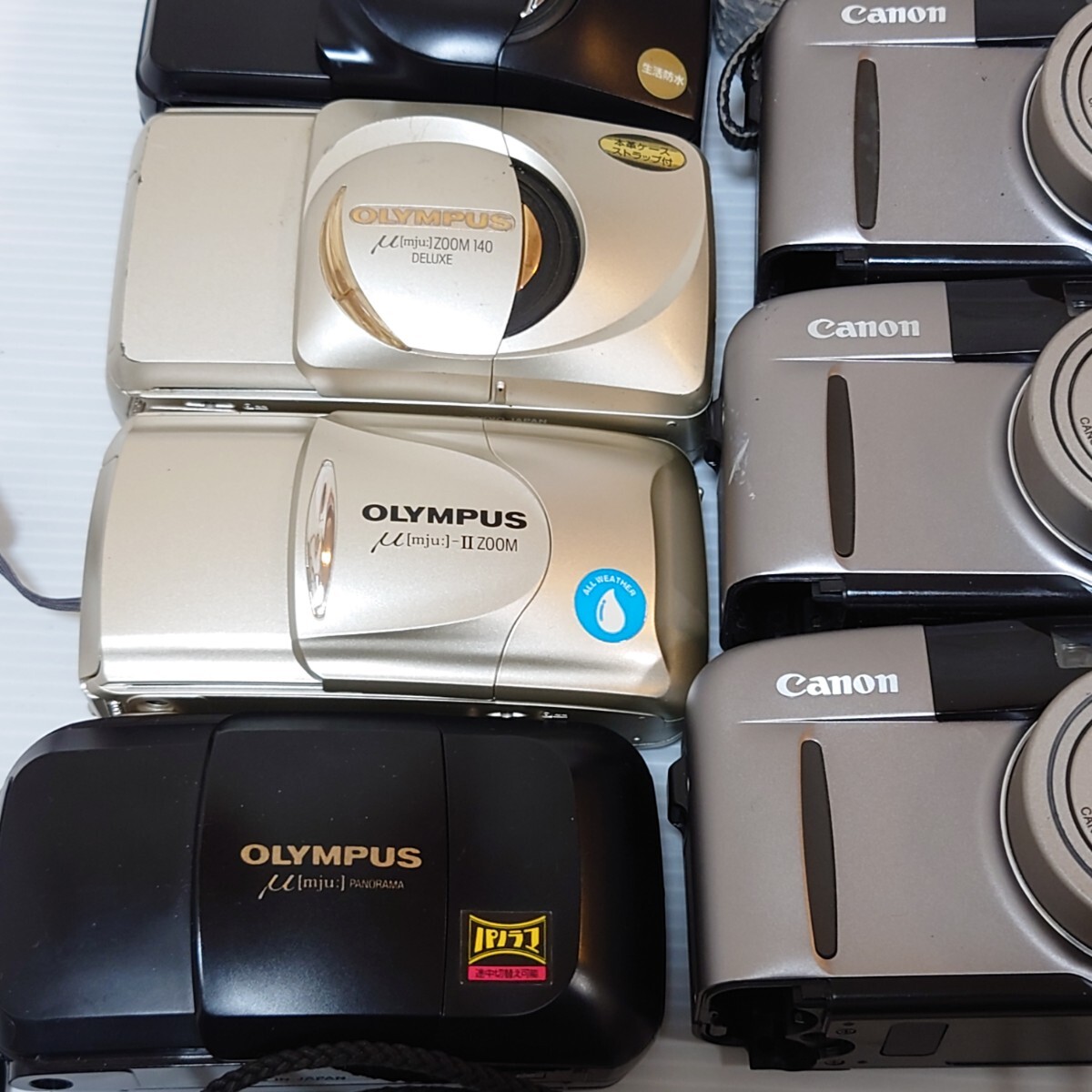 み2）１円〜 ジャンクカメラまとめ売り 光学 大量セット OLYMPUS Canon コンパクトデジタルカメラ フィルムカメラ ミュー オートボーイの画像3