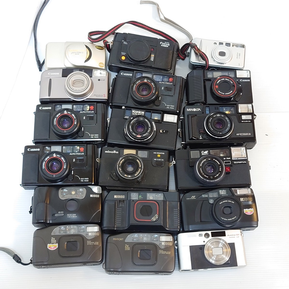 mi4)1 jpy ~ Junk camera set sale optics large amount set PENTAX Canon MINOLTA OLYMPUS compact camera film 