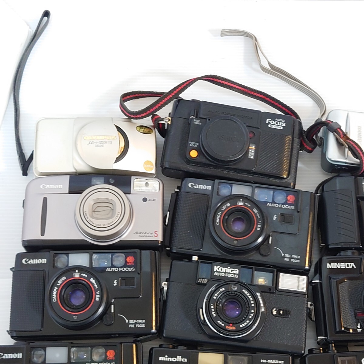 mi4)1 jpy ~ Junk camera set sale optics large amount set PENTAX Canon MINOLTA OLYMPUS compact camera film 