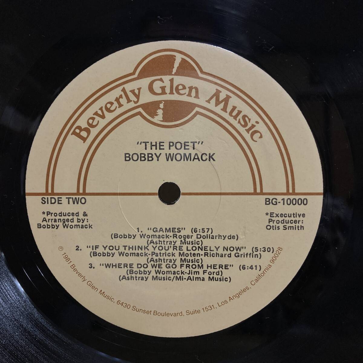 g43■【US盤/LP】Bobby Womack ボビー・ウーマック / The Poet ● Beverly Glen Music / BG-10000 / ソウル / USオリジナルプレス 240321の画像6