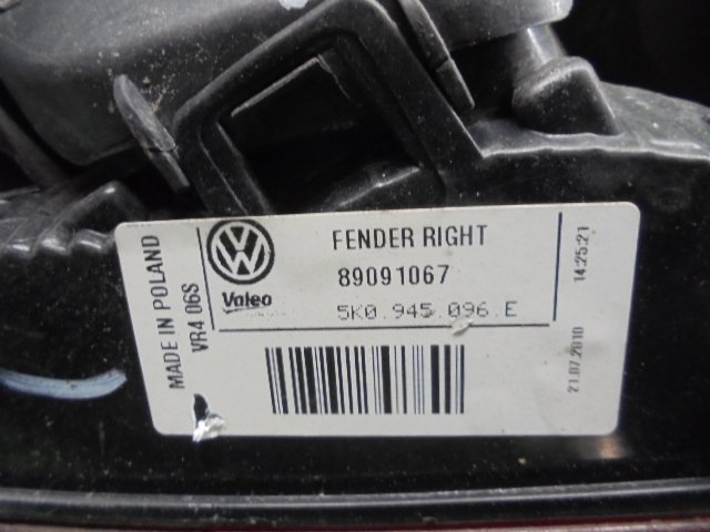2EX3117 AF4)) Volkswagen Golf DBA-1KCBZ 2010 год TSI Trendline оригинальный задние фонари правый 89091067