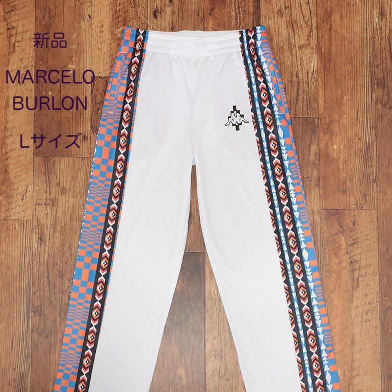 【新品・L・イタリア発】MARCELO BURLON・ネイティブ柄 トラック パンツ