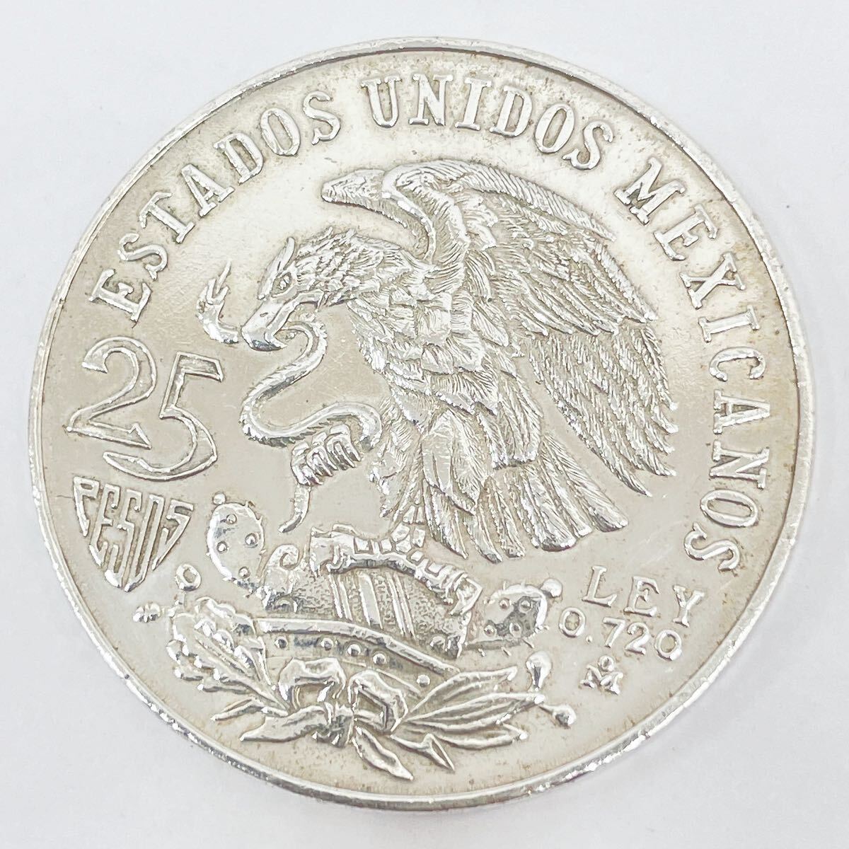 メキシコ 銀貨 1968年 メキシコオリンピック 記念硬貨 25ペソ 3枚セット R尼0217〇の画像5