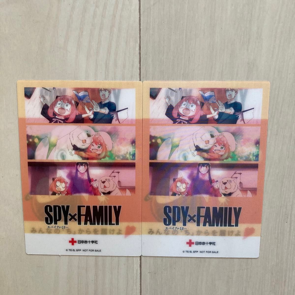 SPY×FAMILY スパイファミリー 赤十字 献血 ポストカード 非売品 2枚セット