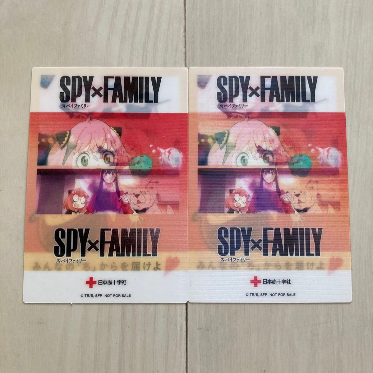 SPY×FAMILY スパイファミリー 赤十字 献血 ポストカード 非売品 2枚セット