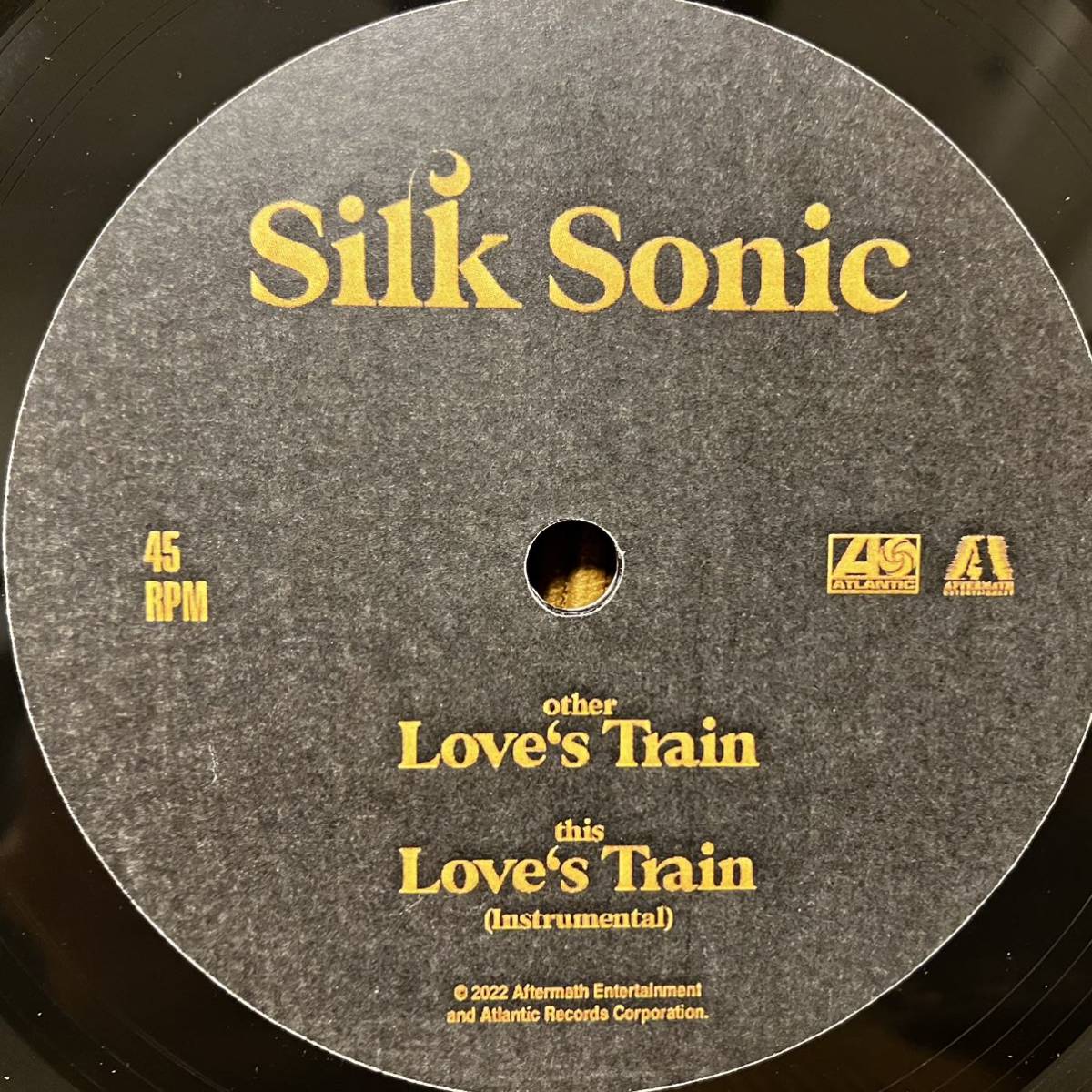 silk sonic love's train 7インチ ブルーノマーズ アンダーソンパーク Bruno Mars Anderson .Paak シルクソニック_画像6