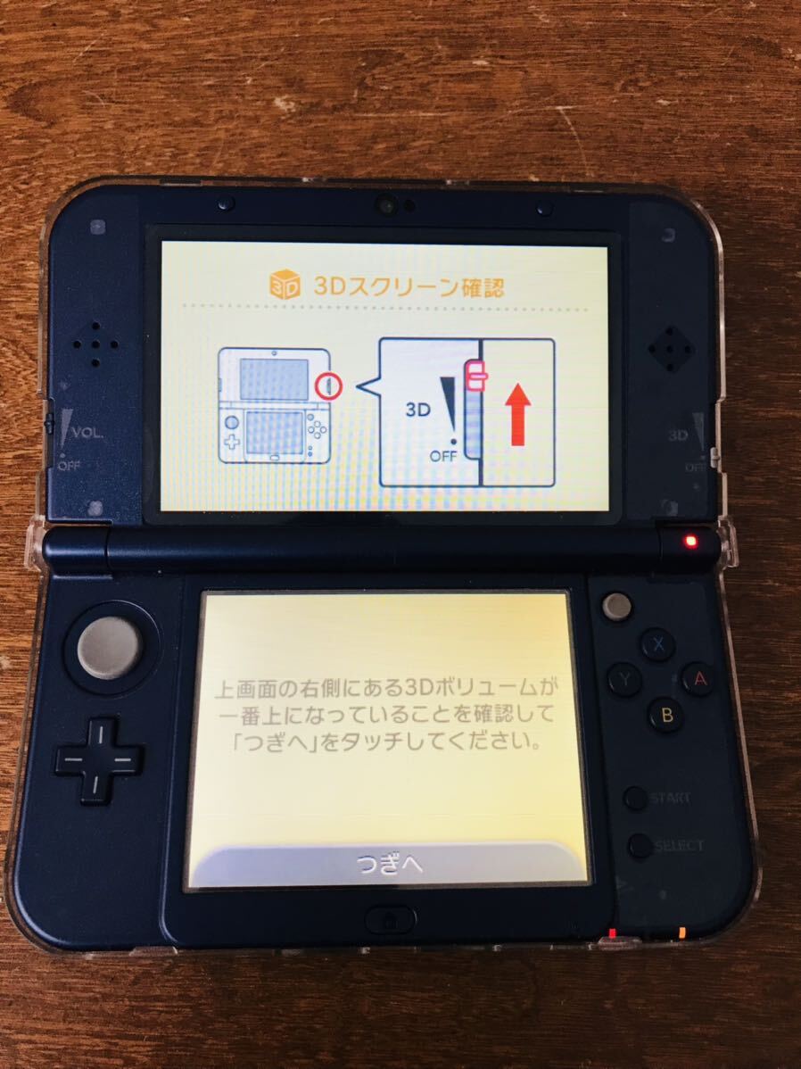 ★任天堂 Nintendo ニンテンドー New 3DSLL Newニンテンドー3DSLL メタリックブルー RED-001 初期化済み ※動作確認済み_画像1