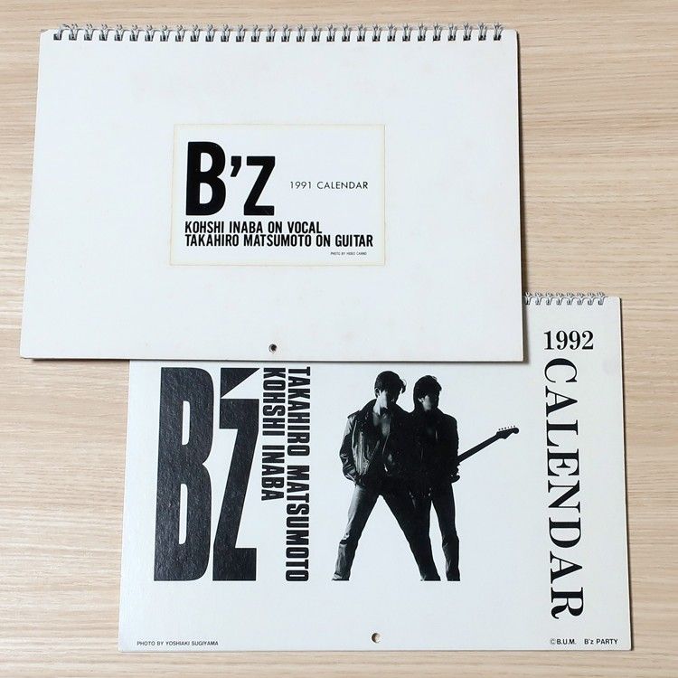 1991 1992 B'z カレンダー 初期 グッズ