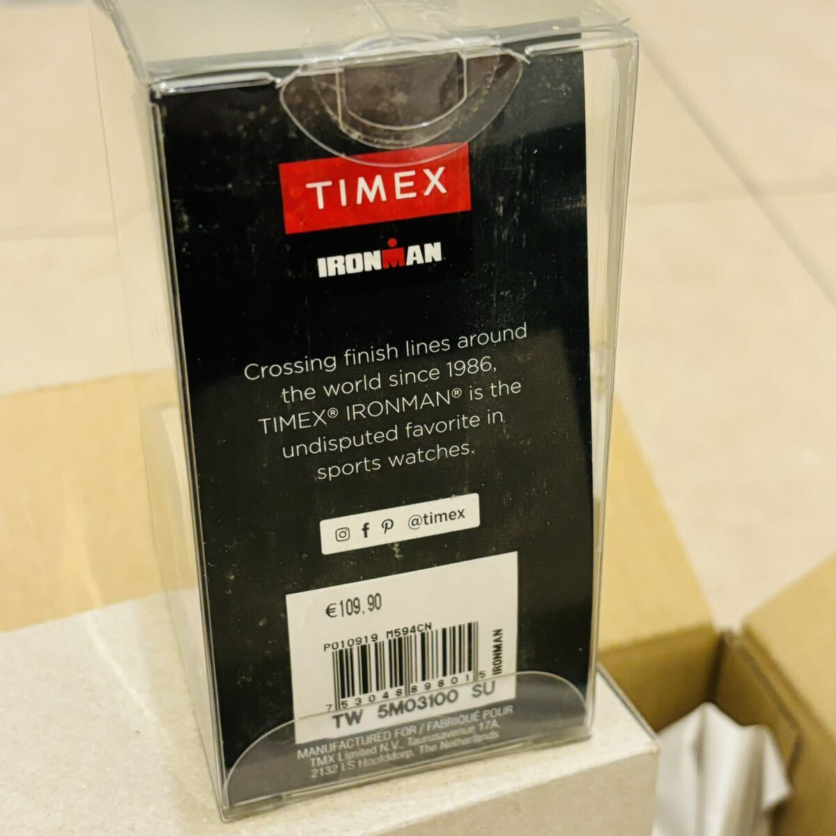 【１円～】未使用[Timex(タイメックス)] Women's TW5M03100 Ironman Sleek 50 Blue Floral Silicone Strap Watch_画像3