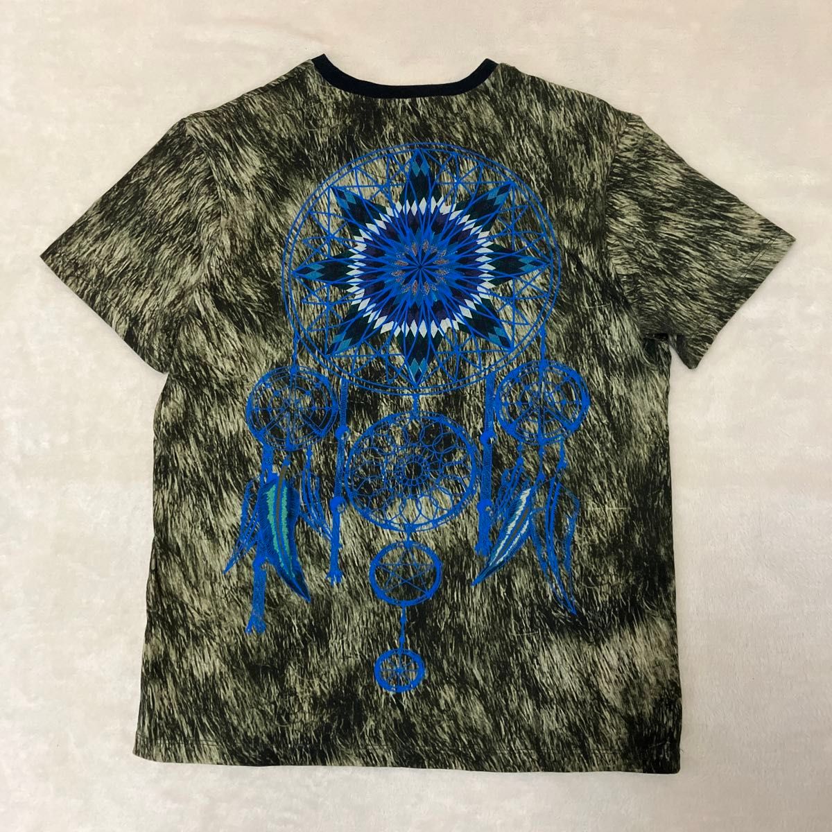 ETRO ウルフプリントTシャツ マルチカラー オオカミ 狼 半袖 カットソー プリント