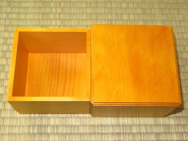 ^ height .. man work /. total ginkgo biloba chamfering shogi piece box ^ paper box attaching * new goods 