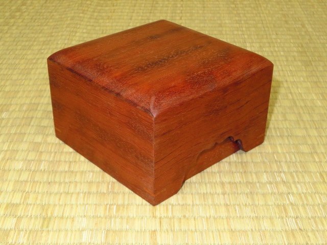 ^ less ./ black persimmon * chinese quince, shogi piece box 2 piece set ^ freebie attaching 