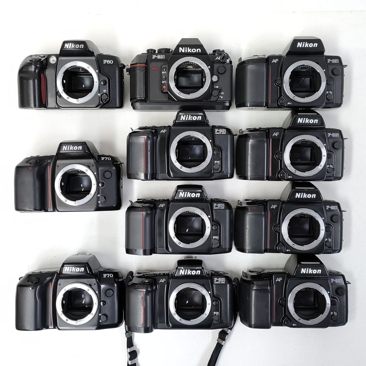 Nikon F60 , F70 , F-501 , F-601 , F-801 AFボディ 11点セット まとめ 