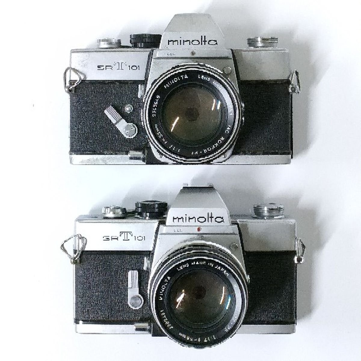 Minolta SRT 101 , XD + レンズ 1.4/58 , 1.7/55 , 3.5/135 他 MF一眼レフ 7点セット まとめ ●ジャンク品 [8618TMC]_画像6