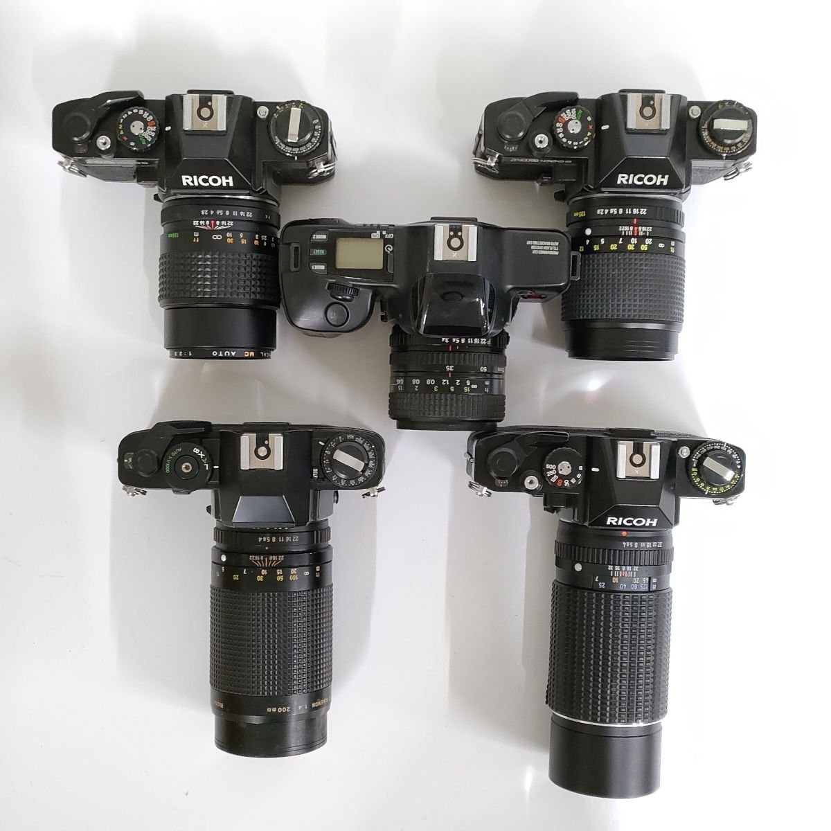 Ricoh Kマウント XR500 Auto , XR1000S , XR-10P + 2.8/135 , 4/200 他 MF一眼レフ 5点セット まとめ ●ジャンク品 [8605TMC]_画像7