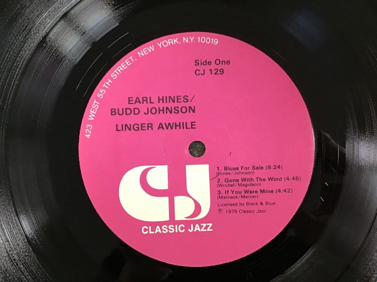 LP / EARL HINES/BUDD JOHNSON / LINGER AWHILE / US盤 [5421RR]_画像3
