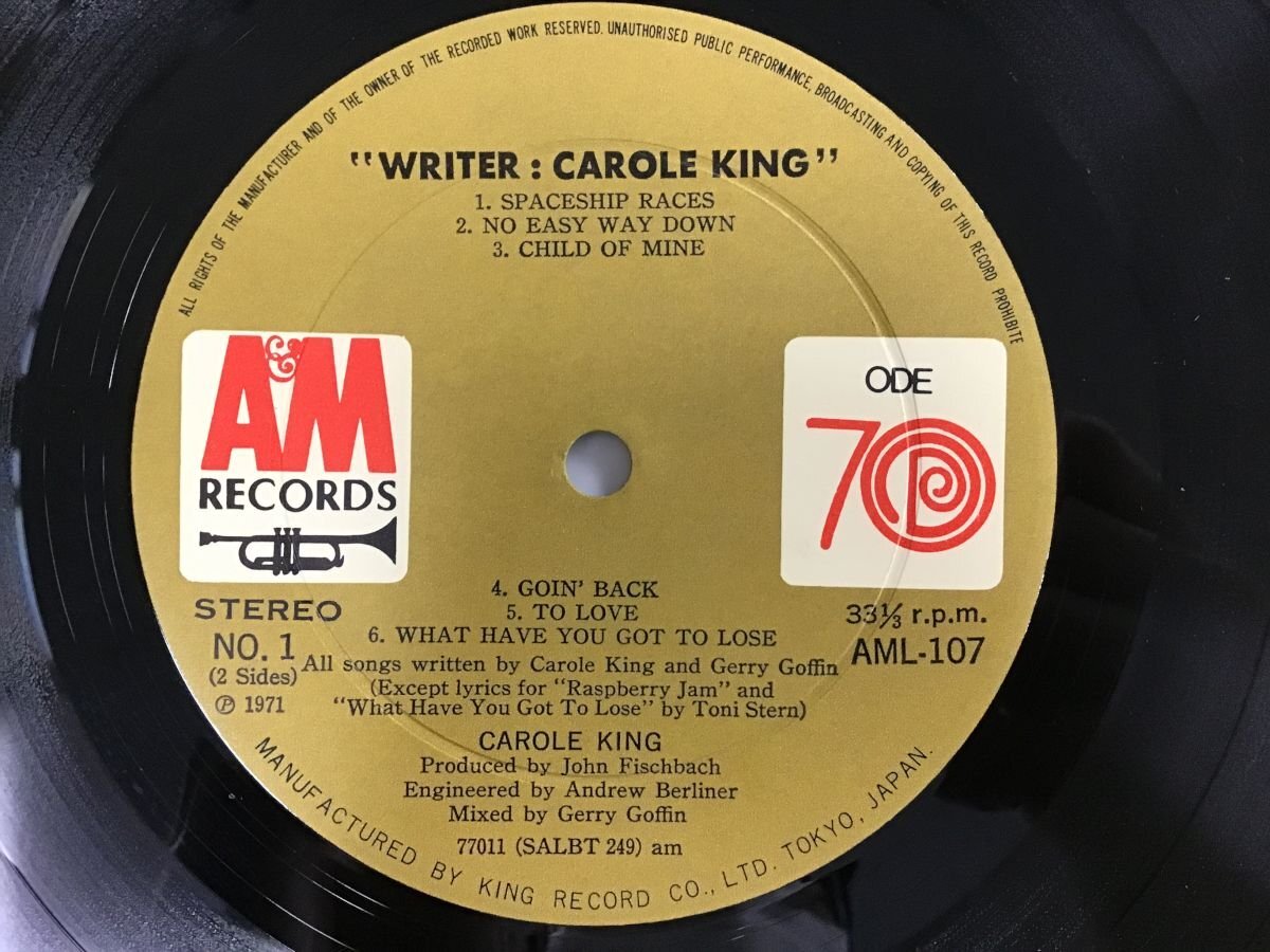 LP / CAROLE KING / WRITER [5235RR]_画像3