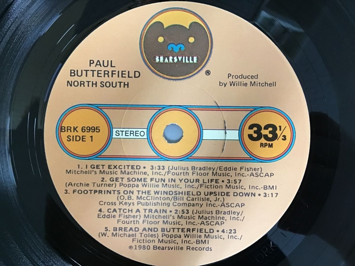 LP / PAUL BUTTERFIELD / NORTH SOUTH / US盤/シュリンク [6004RR]_画像3