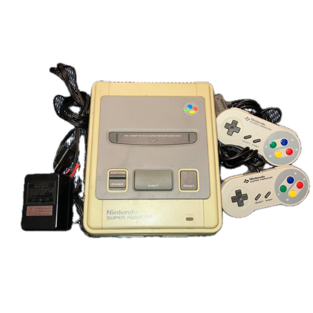 ニンテンドー　スーパーファミコン　本体　コントローラー2個付き　動作確認済み