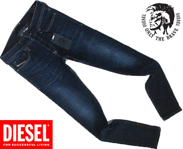 【正規品/新品】DIESEL ディーゼル SLEENKER スキニー 濃紺カラー ストレッチ素材 最高の履き心地 美脚シルエット W28 _画像1