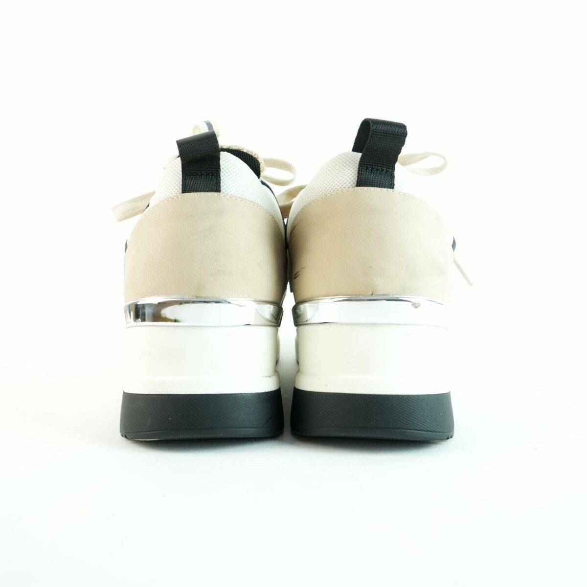 KATHARINE HAMNETT LONDON Katharine Hamnett London 24.0 sneakers tweed leather beige /NC30