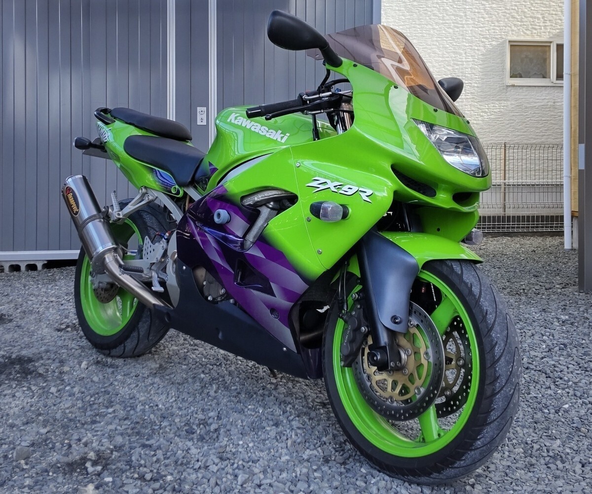 カワサキ ZX-9R C型 1999年式 走行26353km 車検付き(令和6年6月22日まで) 代理出品 程度良好車☆ の画像1