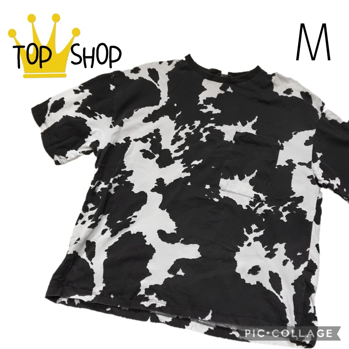 ⑩3【TOP SHOP】トップショップ　Tシャツ　オーバーサイズ　M　メンズ