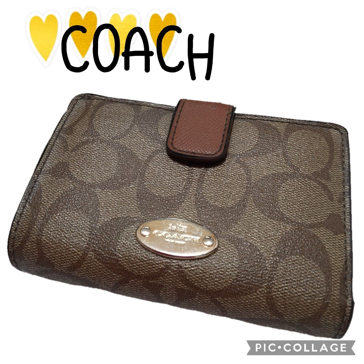 ⑪9【COACH】コーチ　二つ折り財布