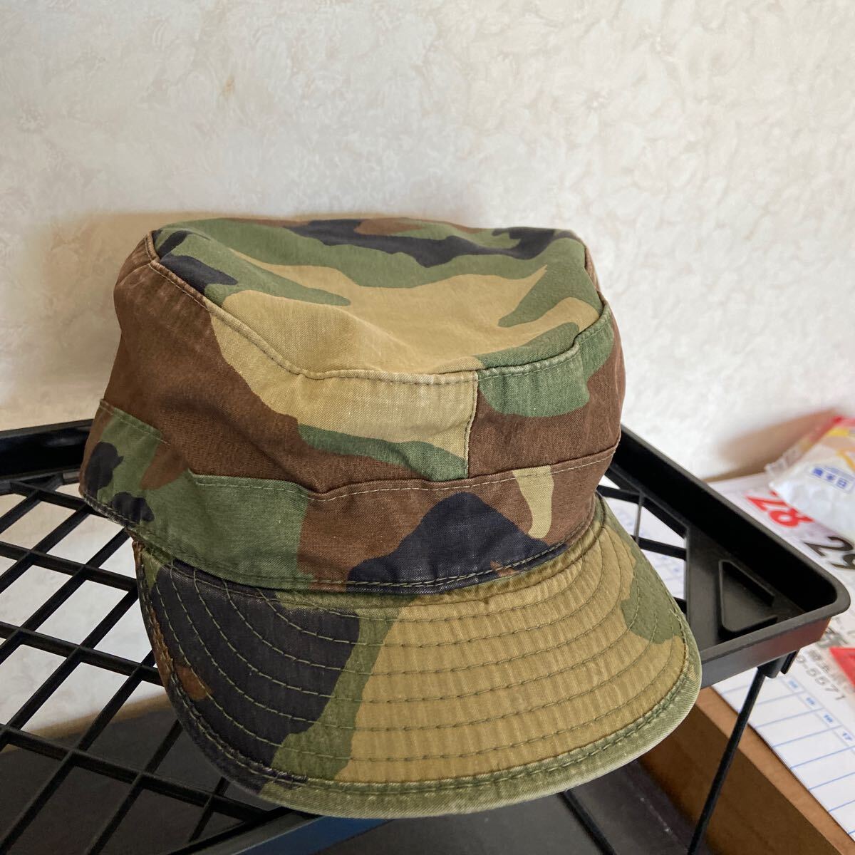 米軍 キャップ 帽子 自衛官帽子迷彩カモフラ帽子サイズ71/4_画像2