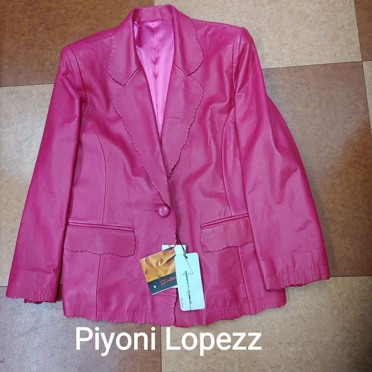 Piyoni Lopezz ラム革テーラードジャケット