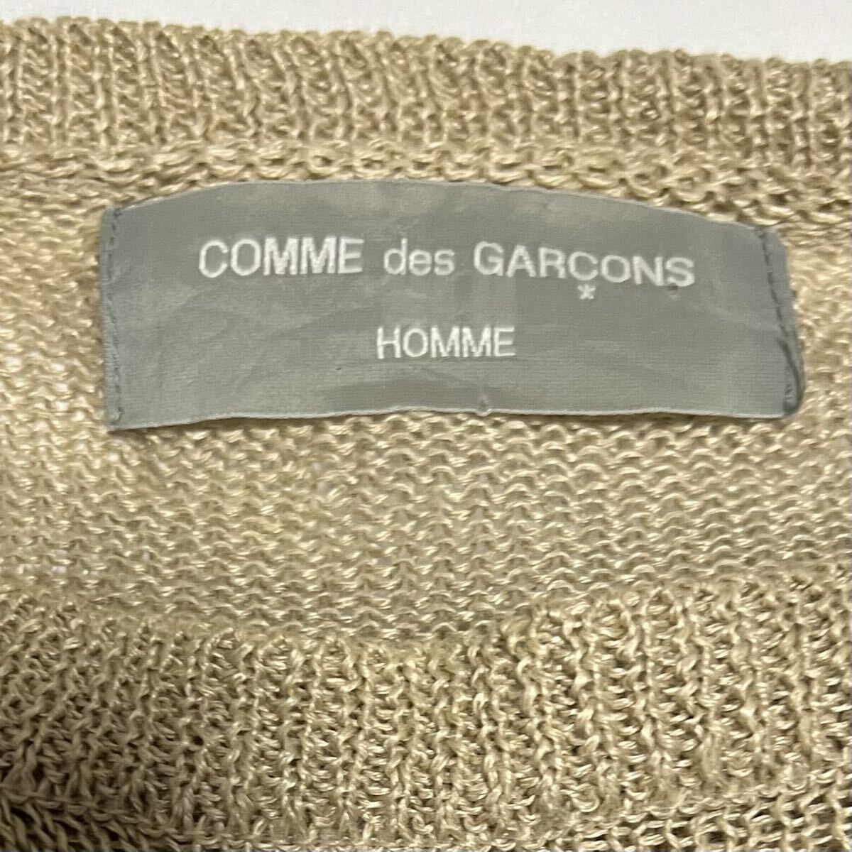 95SS COMME des GARCONS HOMME リネンニット 麻 ベージュ 1994 95SS COMME des GARCONS HOMME リネンニット 麻 ベージュ 1994