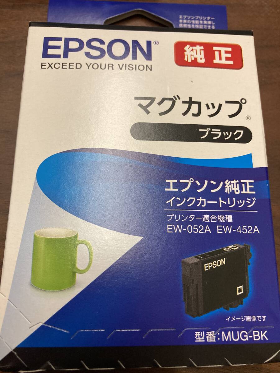EPSON 純正 インクカートリッジ【ブラック】（マグカップ）未開封１箱  プリンター適合機種：エプソンEW-052A、EW-452Aの画像5