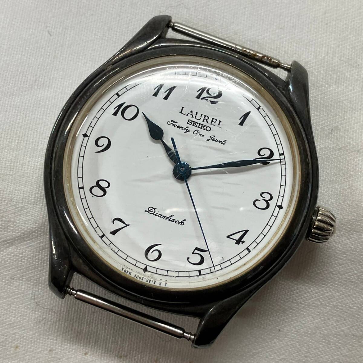 4592-5-1【ケースのみ】SEIKO　LAUREL　4S24-0040　SILVER925　手巻き式　メンズ腕時計_画像1