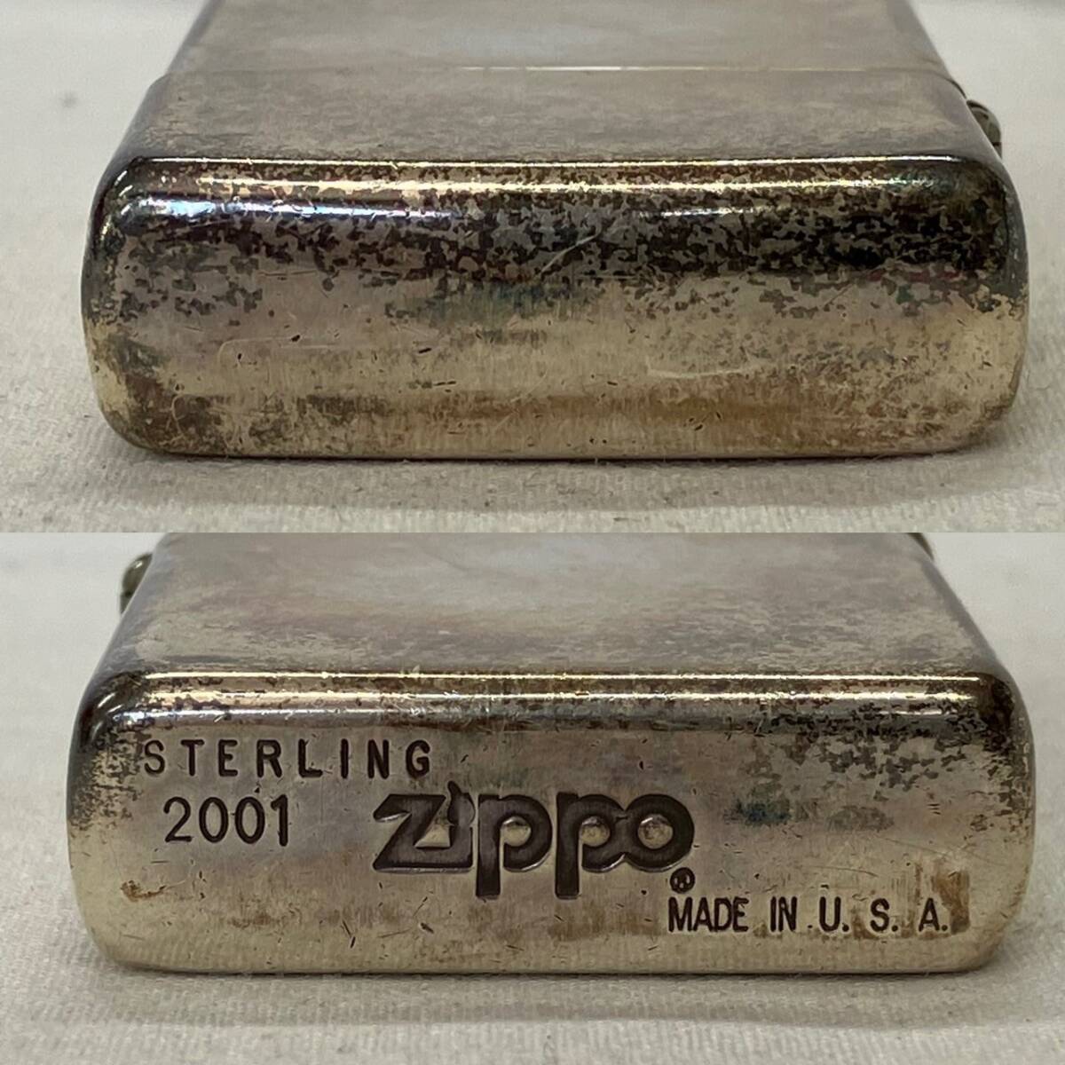 4836-1A　ZIPPO　ジッポー　2001年　シルバー　STERLING　スターリング　ライター　喫煙具_画像5