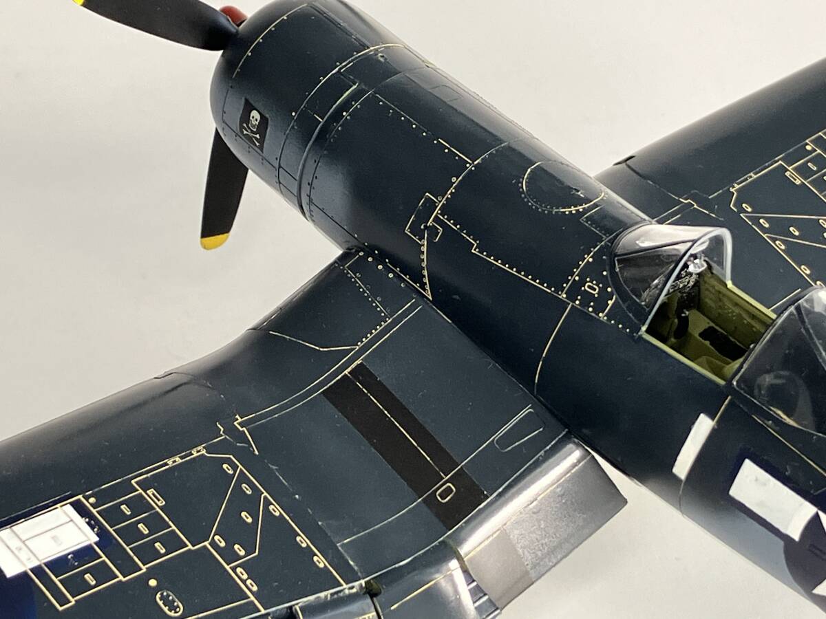 atsudra工房完成品】1/48 F4U-1A 第17戦闘飛行隊 プラモデル atsudra工房完成品】1/48 F4U-1A 第17戦闘飛行隊 プラモデル