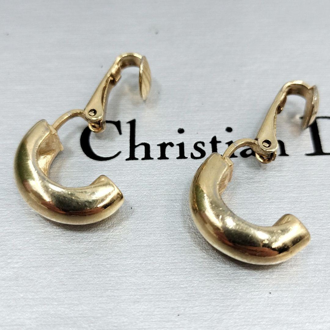 1円【人気】Christian Dior 1420-6 クリスチャン ディオール イヤリング ピアス ゴールド ペア ヴィンテージ アクセサリー_画像5