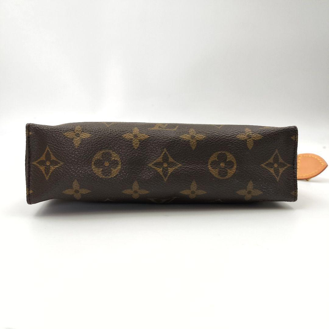 1円【極上美品】ルイヴィトン 1673 LOUISVUITTON ポッシュトワレット19 M47544 / NO0979 化粧ポーチ 小物入れ モノグラム ブラウン の画像6