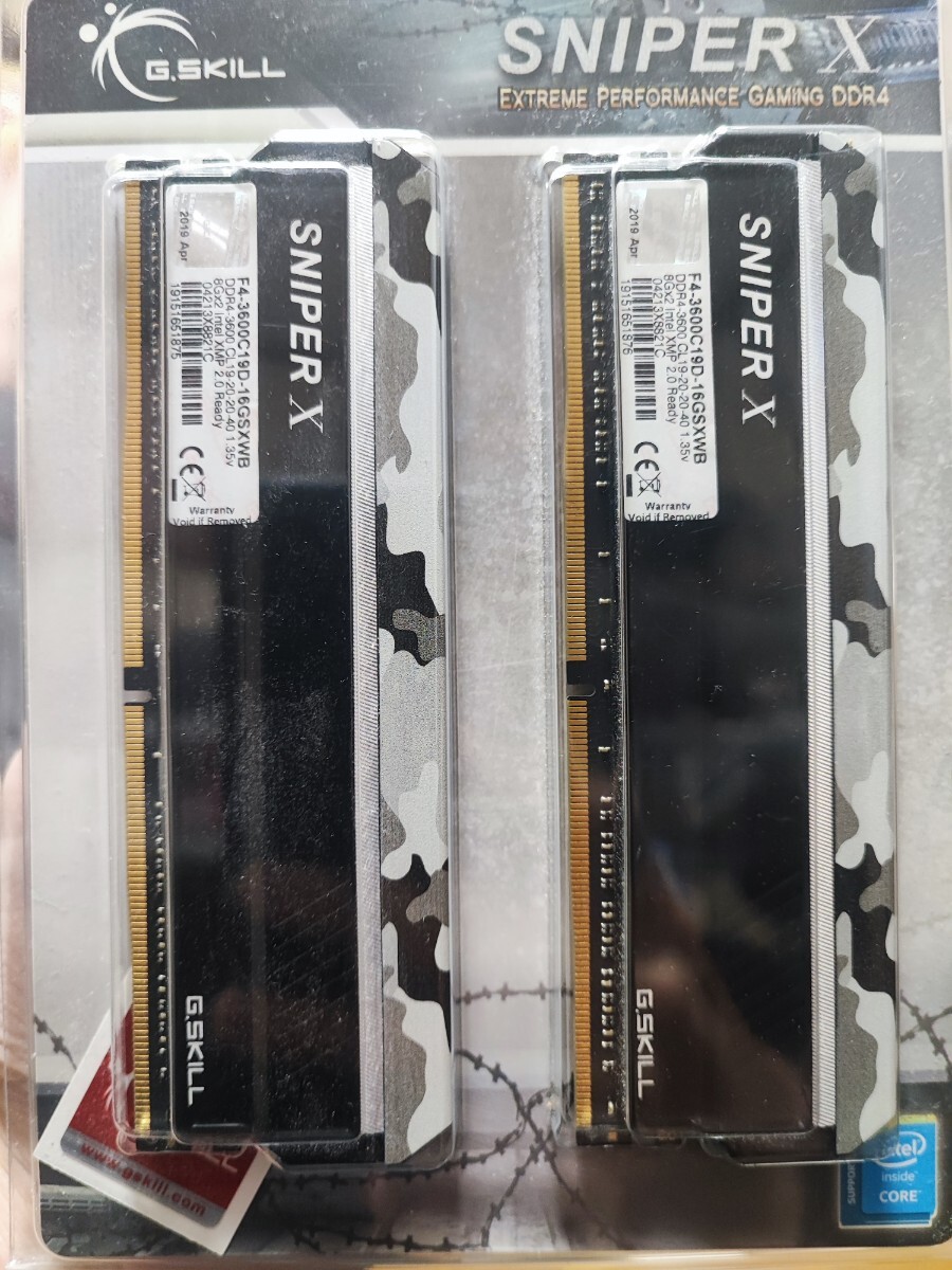 G.SKILL SNIPER X F4-3600C19D-16GSXWB DDR4-3600 16GB(8GBx2)